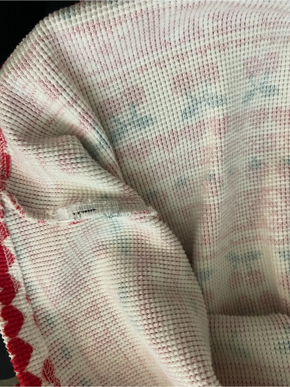 Old Navy Red & White Cherry and Strawberries Pattern Knit Dress